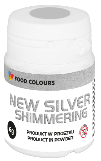 Jaunā sudraba krāsviela pulverī 6g